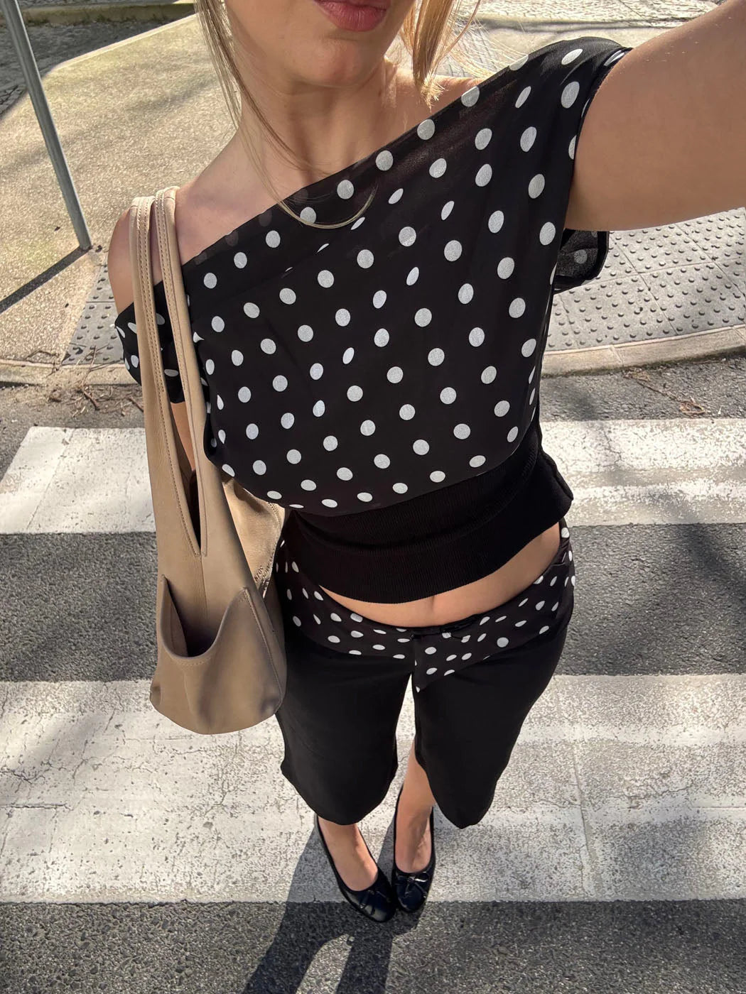 Jouvana - T-shirt à pois