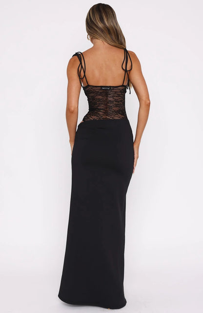 Jouvana - Robe longue en dentelle