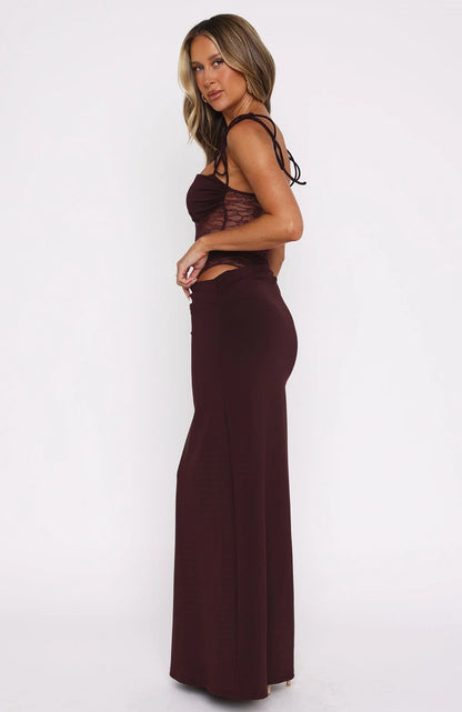 Jouvana - Robe longue en dentelle